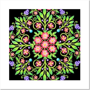 Chintz Mandala Posters and Art